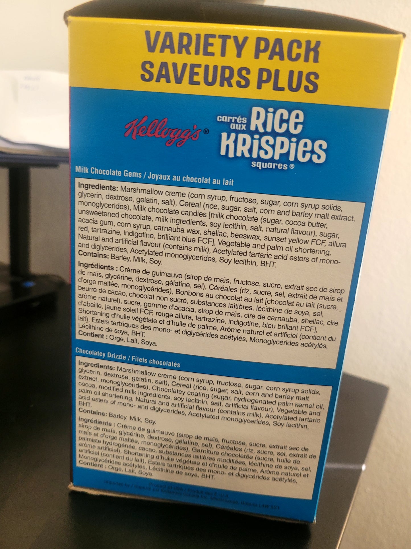 Rice Krispicies squares Chocolatey lovers 28 bars variety pack