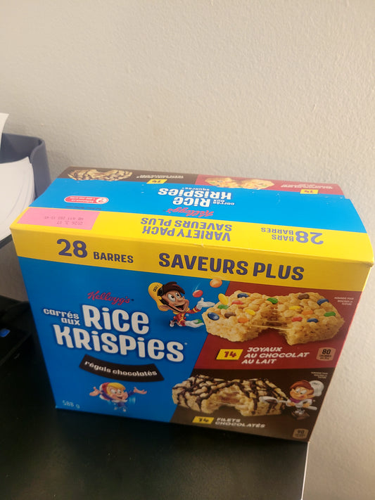 Rice Krispicies squares Chocolatey lovers 28 bars variety pack