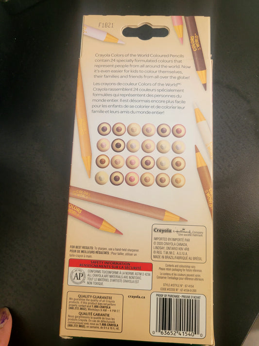 Crayola colors of the world crayons bois