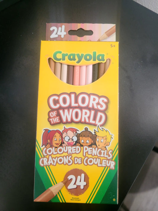 Crayola colors of the world crayons bois