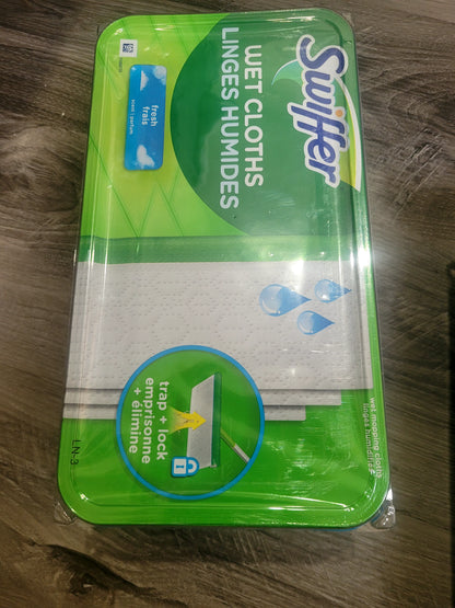 Swiffer linges humides 24 feuilles  parfum frais