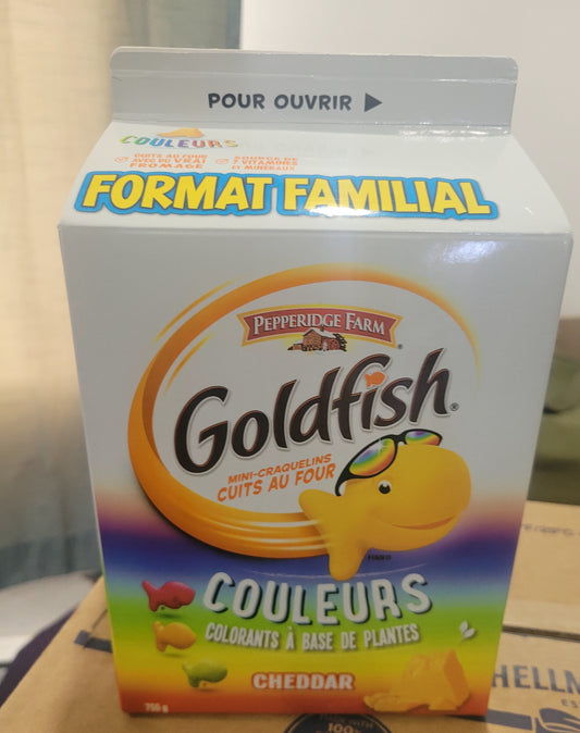Goldfish Colours Crackers Family Size 750g – Craquelins colorés saveur cheddar