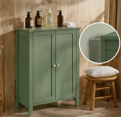 Armoire de salle de bain autoportante avec tablettes réglables H 31,4 po