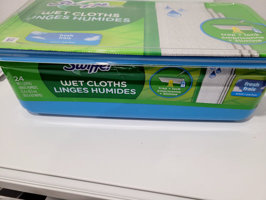 Swiffer linges humides 24 feuilles  parfum frais