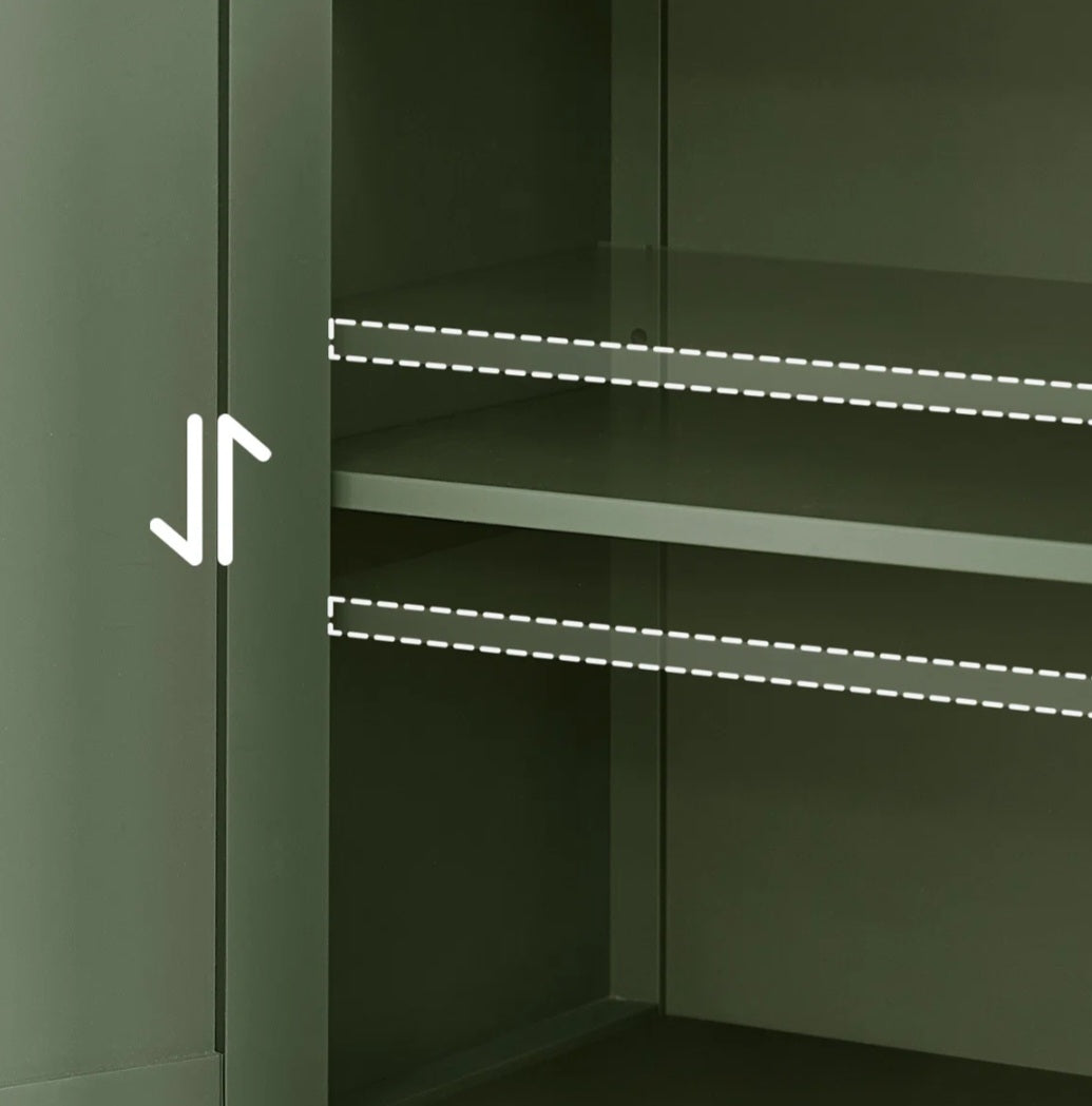 Armoire de salle de bain autoportante avec tablettes réglables H 31,4 po